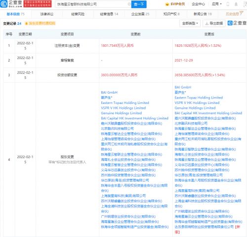投資芯片研發商星云智聯 把握信息系統集成服務新機遇